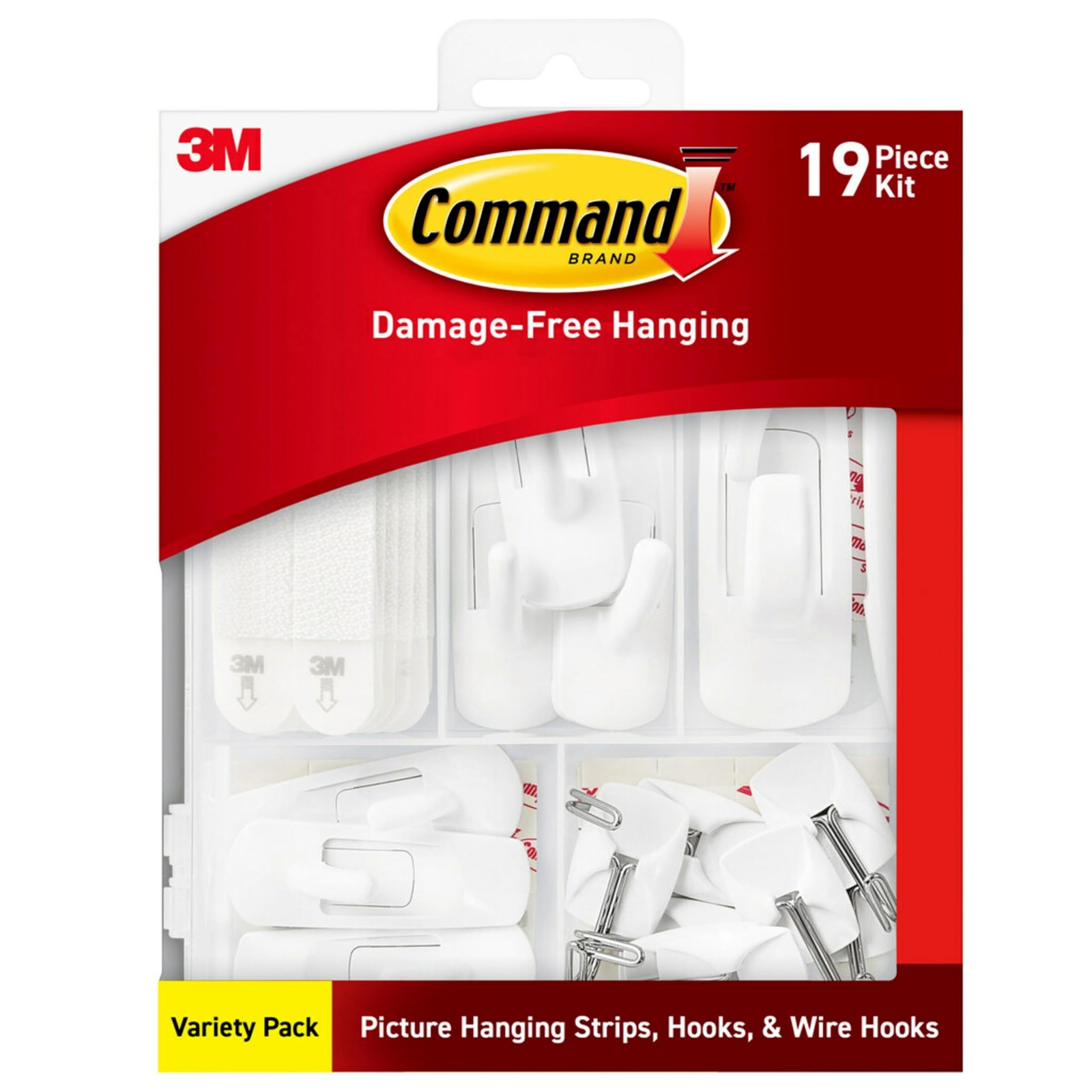 Command Variety Pack, Including 10 Pairs of General Purpose Kit, White