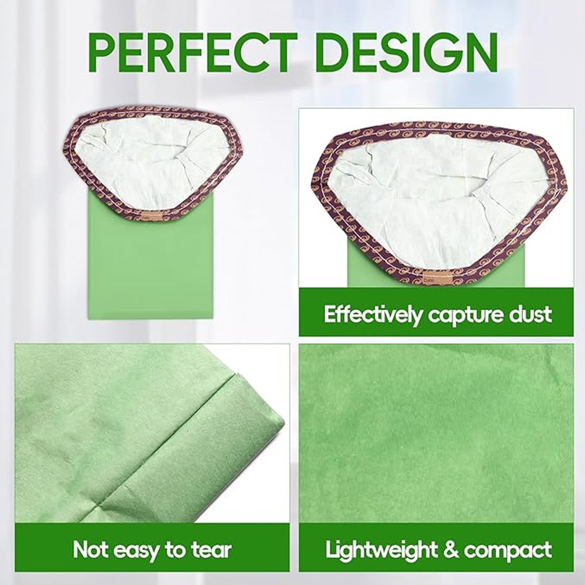 30-300 Pcs 107314 Micro Filter Bags Compatible with ProTeam 6 QT Backpack Vacuum
