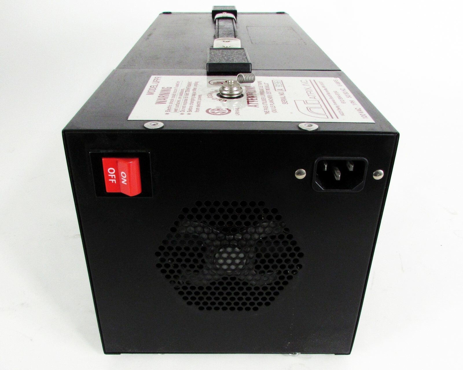 Atrix, Inc. – Model UFPR, Immediate Containment Vacuum 120VAC. 50/60Hz, 6 AMPS