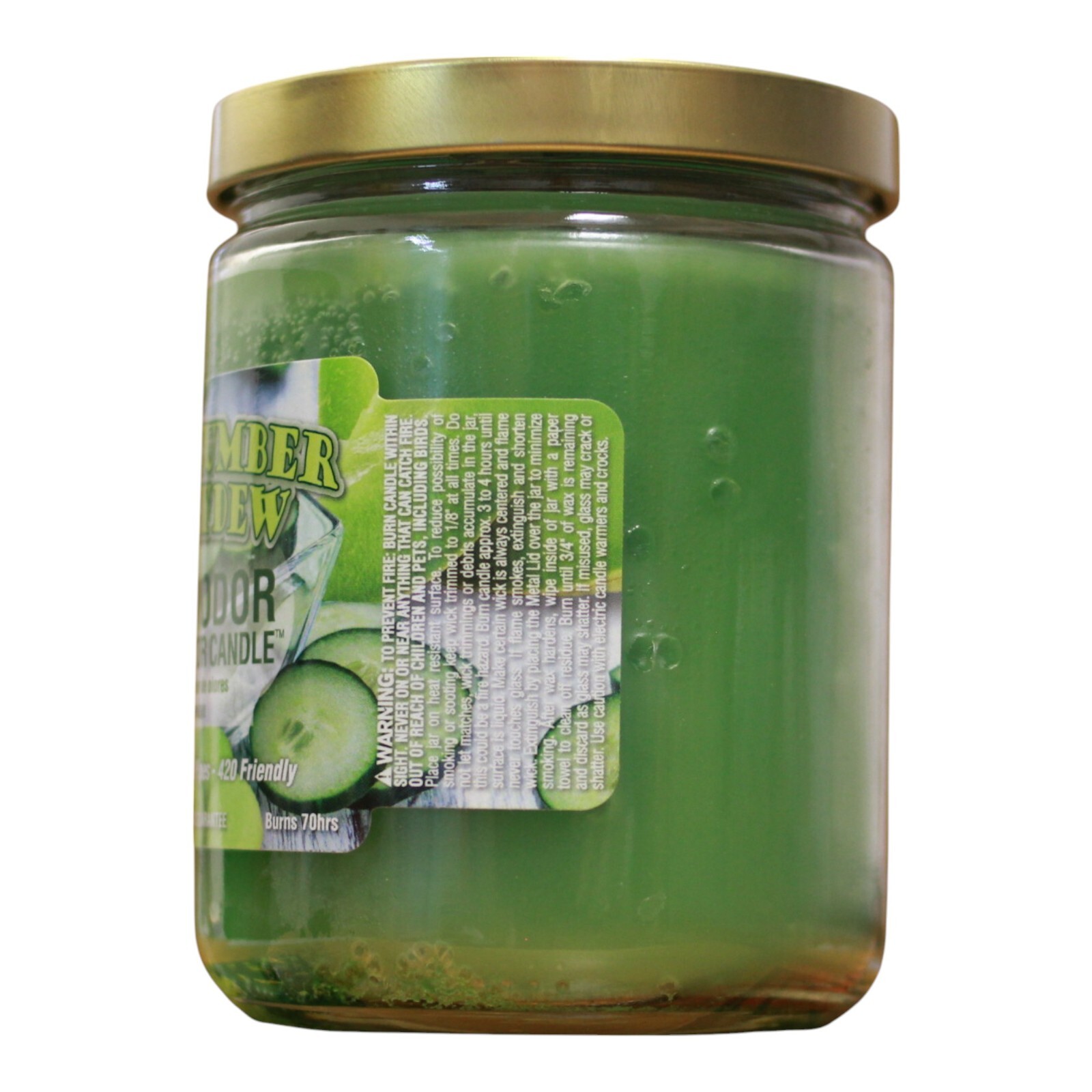 Smoke Odor Exterminator Cool Cucumber & Honeydew Air Freshener Jar Candle – 13oz