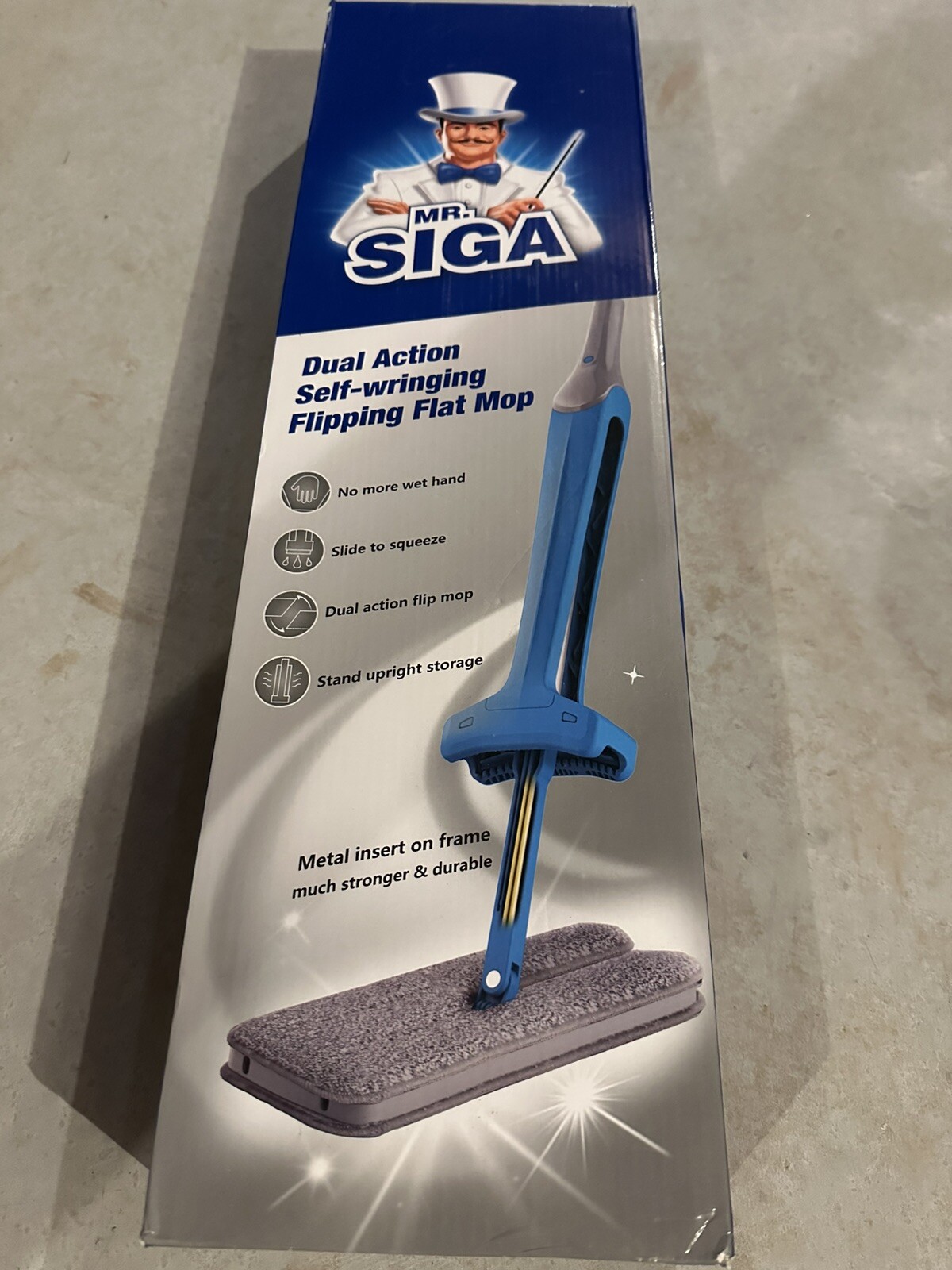 MR.SIGA Professional Microfiber Mop for Hardwood Laminate Tile Floor Cleaning…