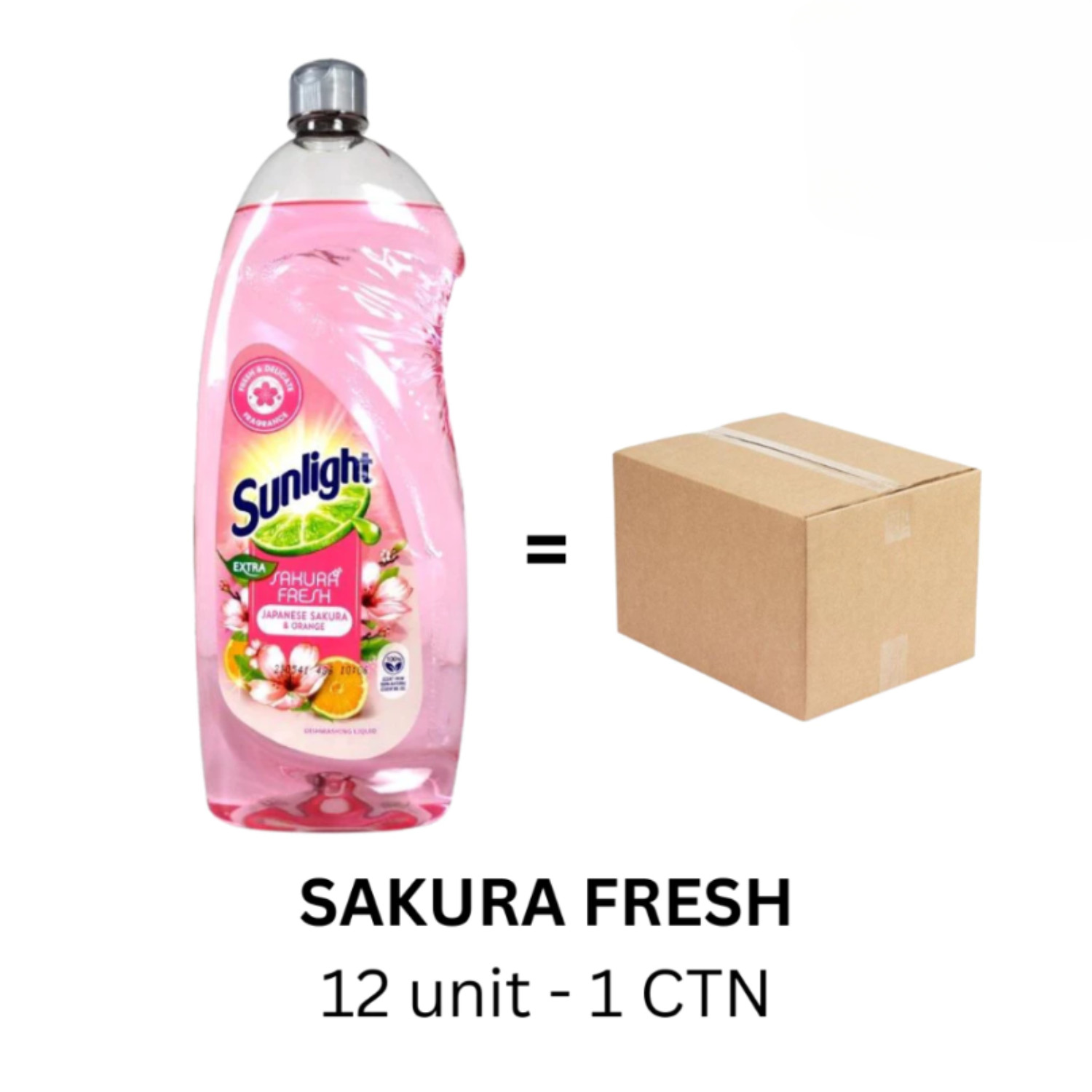 800ml x 12 Bottles – 1 Carton Sunlight Dishwashing Liquid, 7 Variants