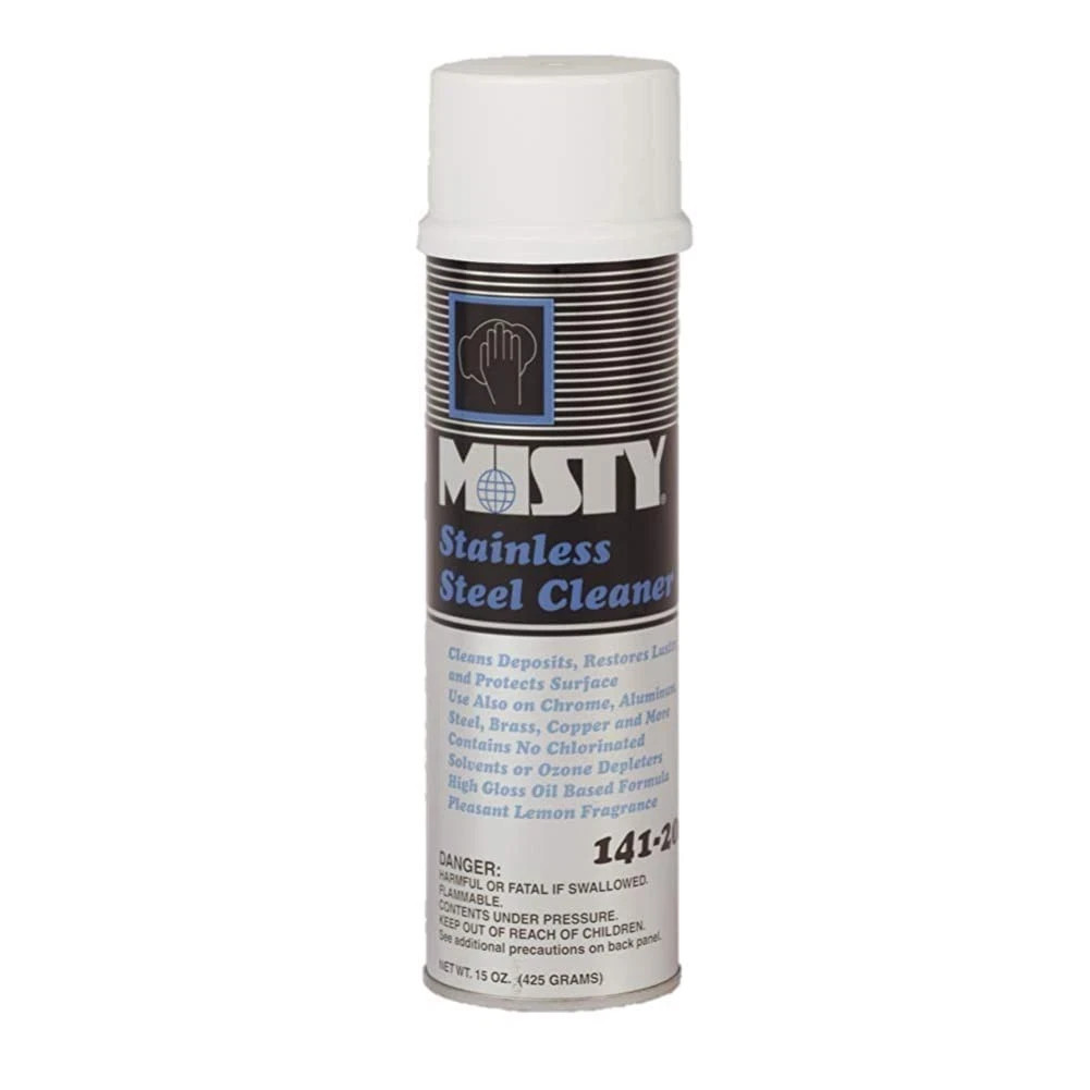 MISTY Heavy-Duty Stainless Steel Cleaner – 15 oz Aero – A00141 – Lemon Fragrance