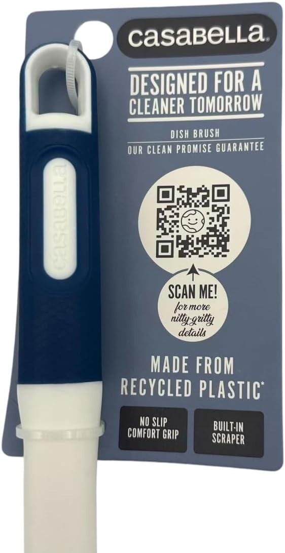 Casabella Round Cleaning Brush Scrubber Assorted Colors Pack of 1