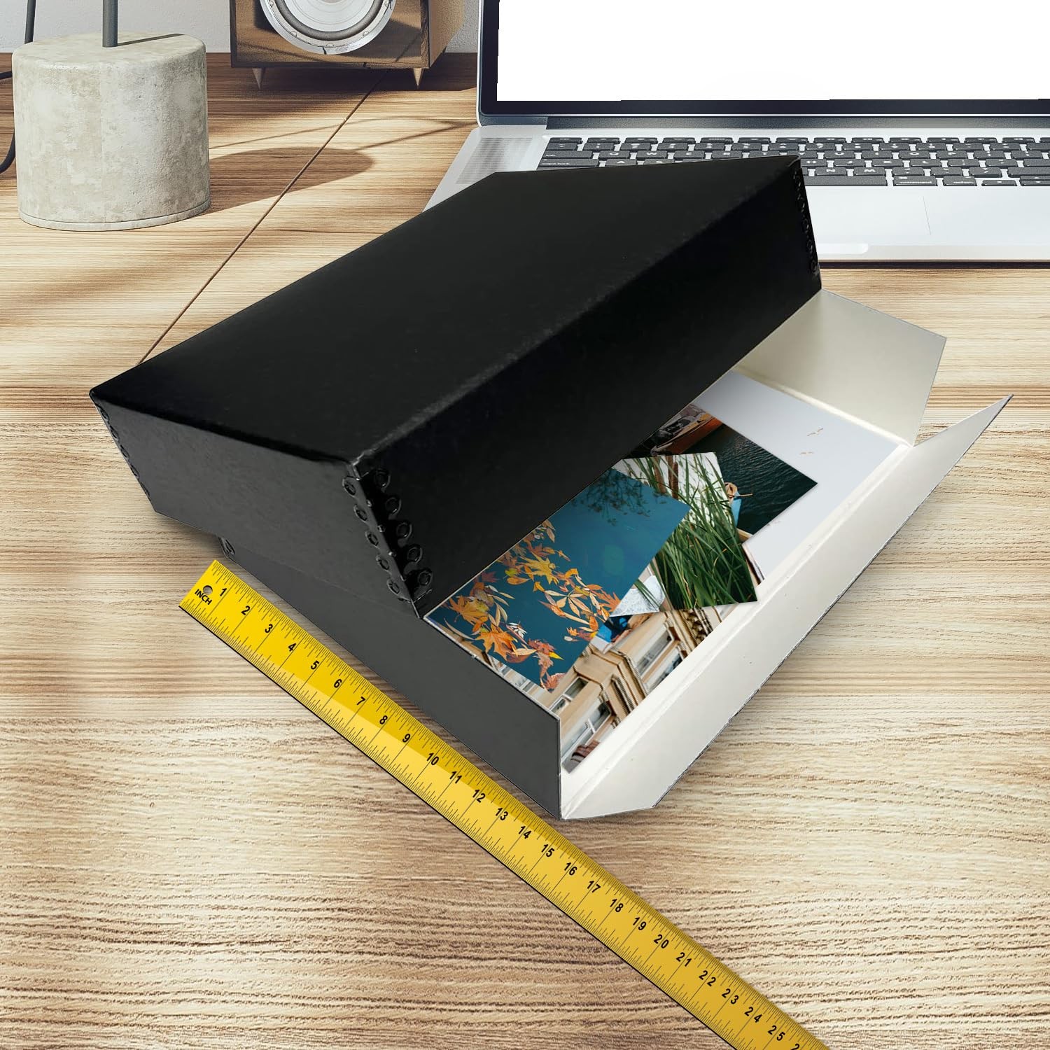 14×18 Black Archival Storage Box Acid-Free Museum Archive Photo Document