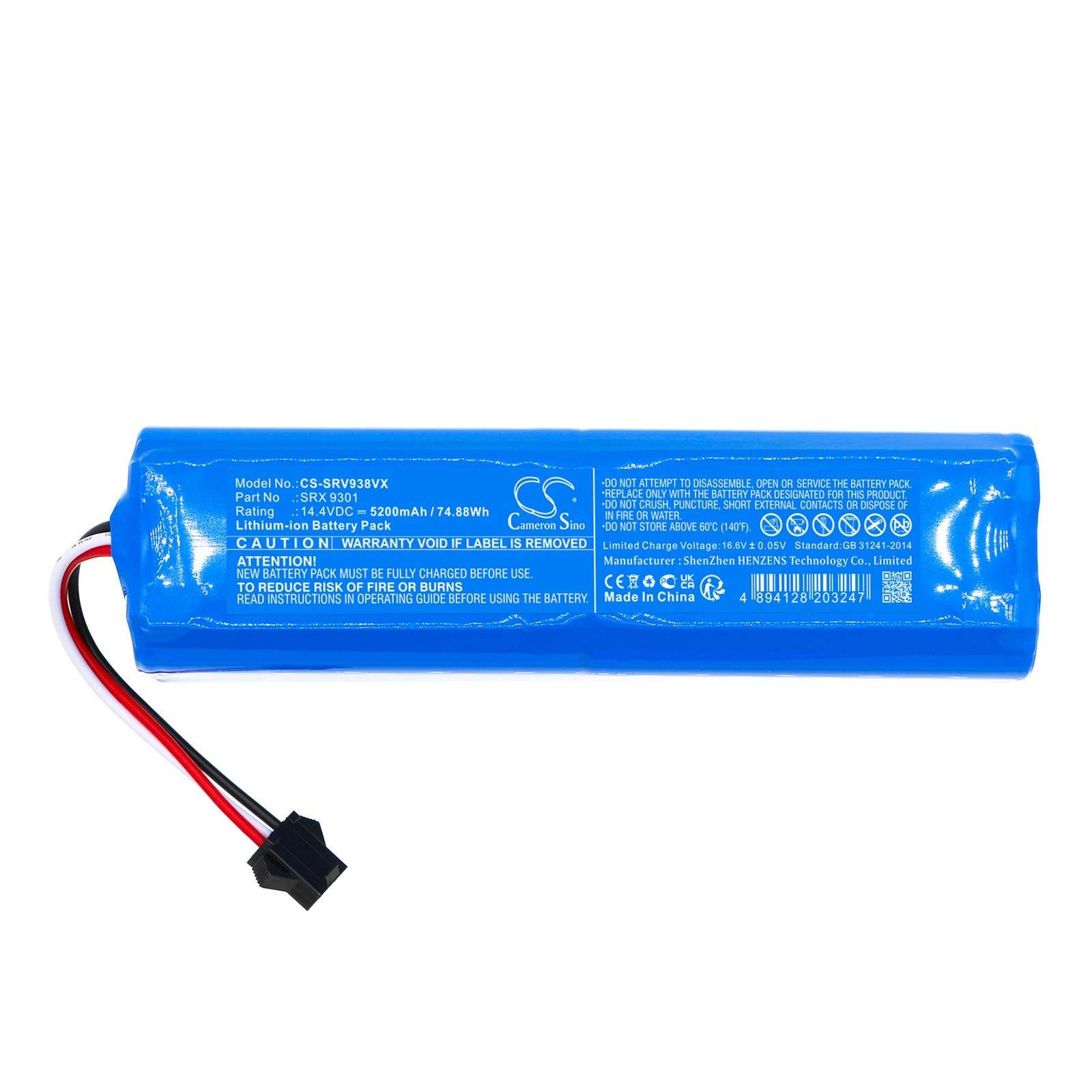 BATTERIE 5200mAh Srx 9301 For Imilab V1 Sencor Srv 9350Wh 9385Wh Srv-9350Wh