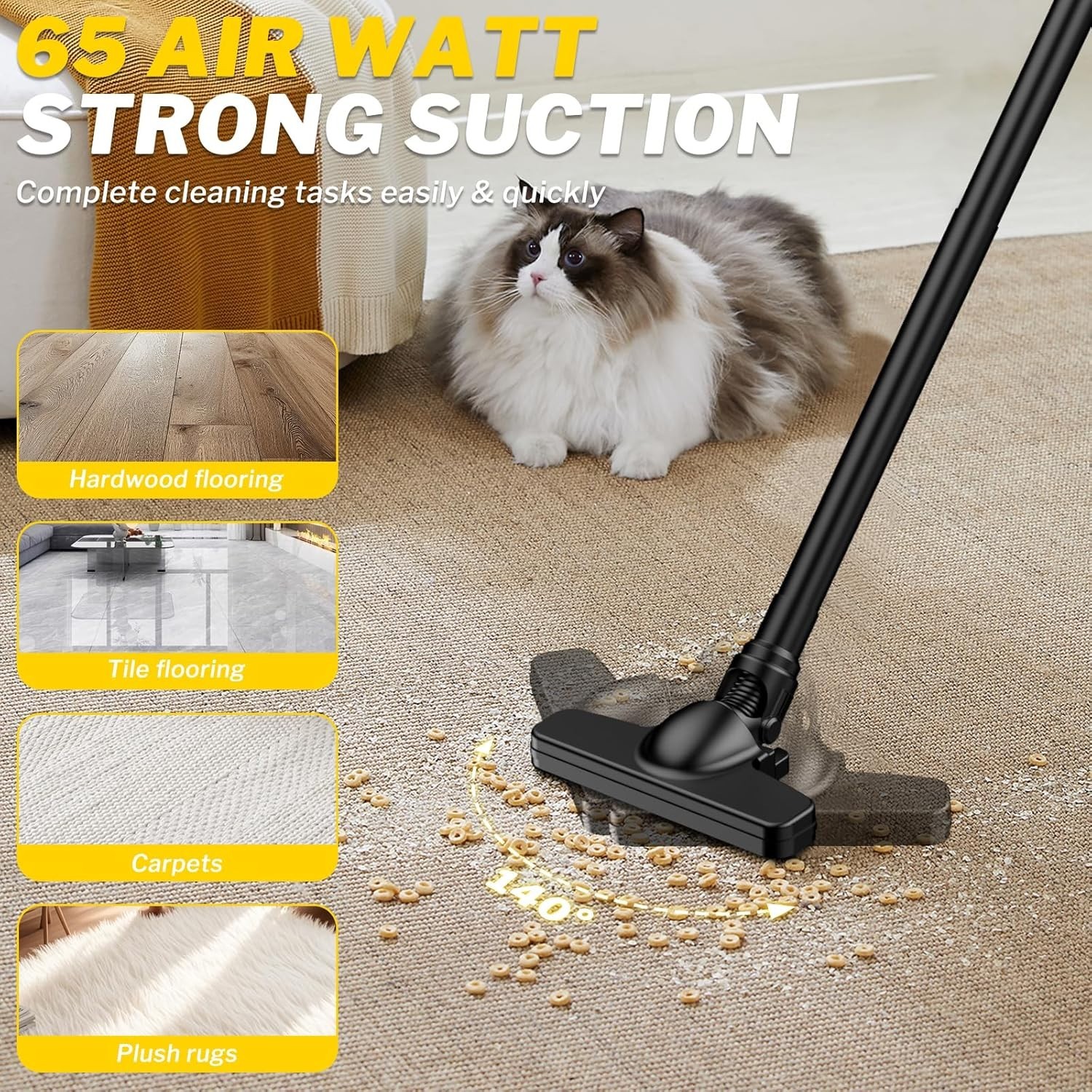 Cordless Vacuum Cleaner for Dewalt 20V Battery, 6 in 1 Handheld Electric Vacuum