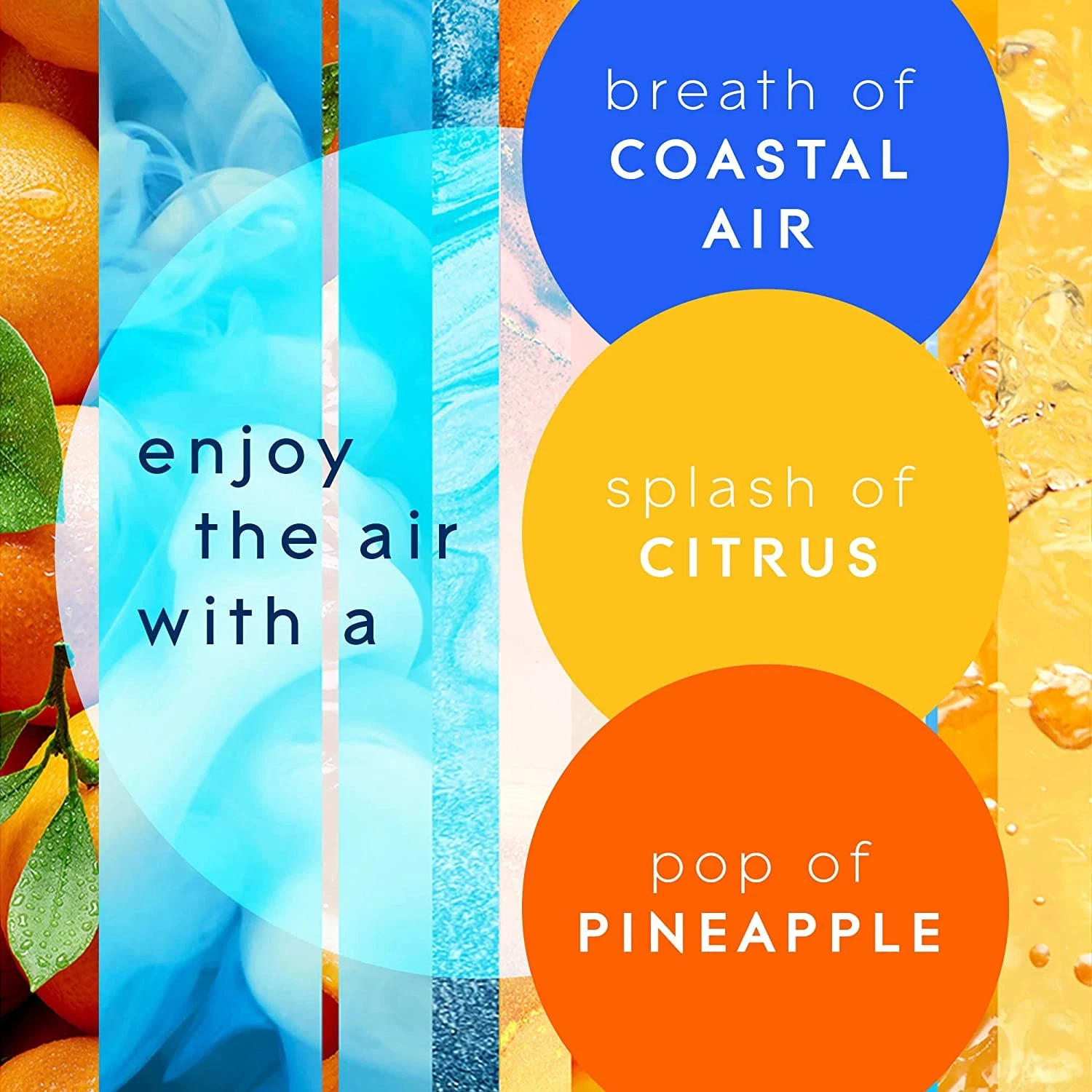 Glade Automatic Spray Refills, Air Freshener, Coastal Sunshine Citrus, 6.2 Oz, 2