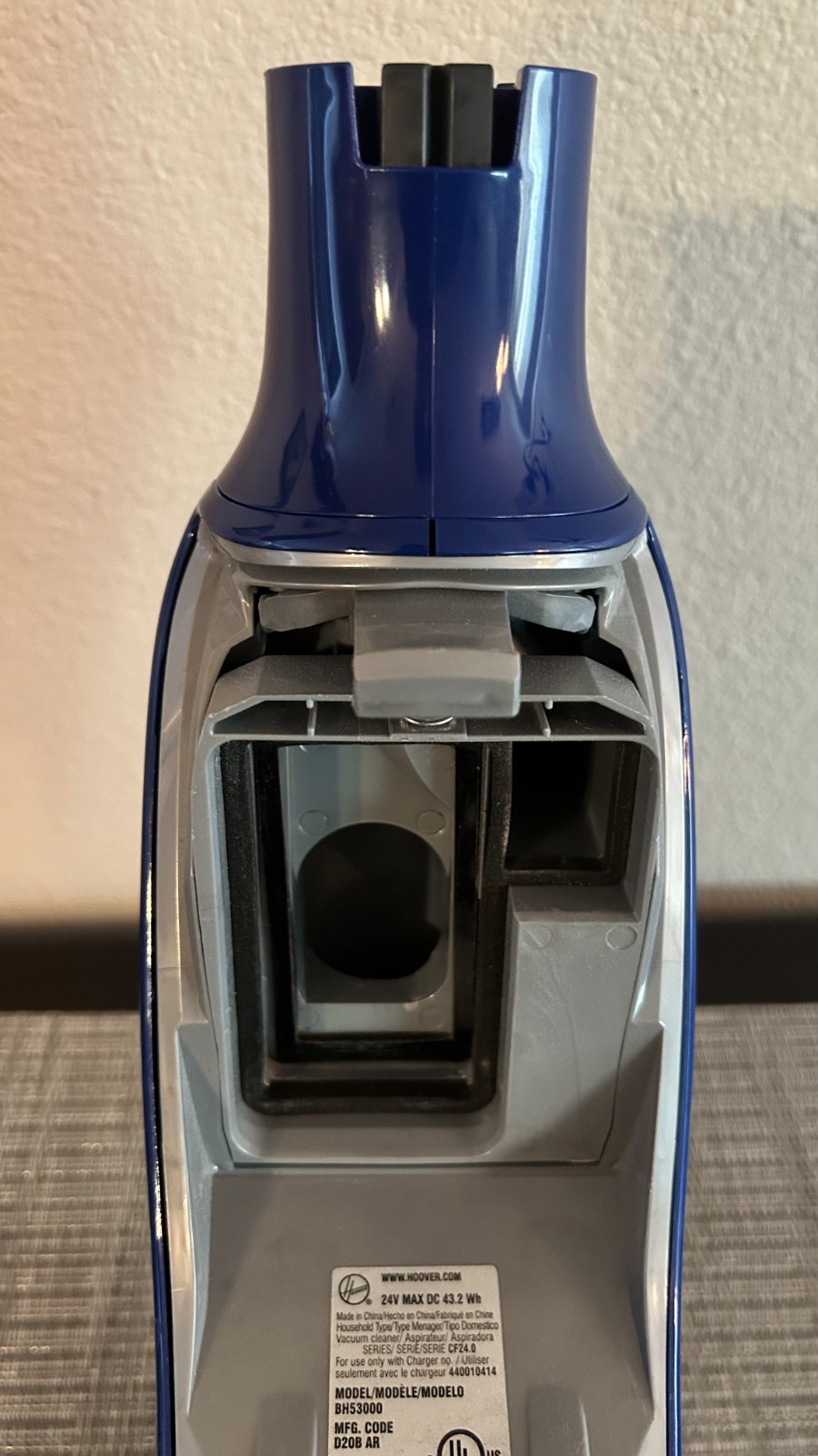 Hoover Impulse Vacuum BH53000 Main Motor Complete w/ AC Adaptor – WORKS/CLEAN