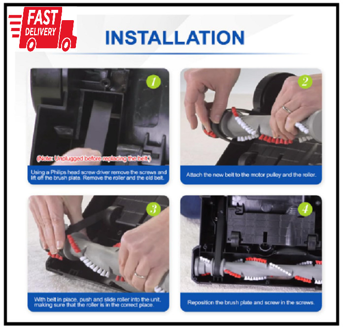 Replacement Belt Compatible with Bissell Powerforce Helix Turbo Pet Vacuum, Fit