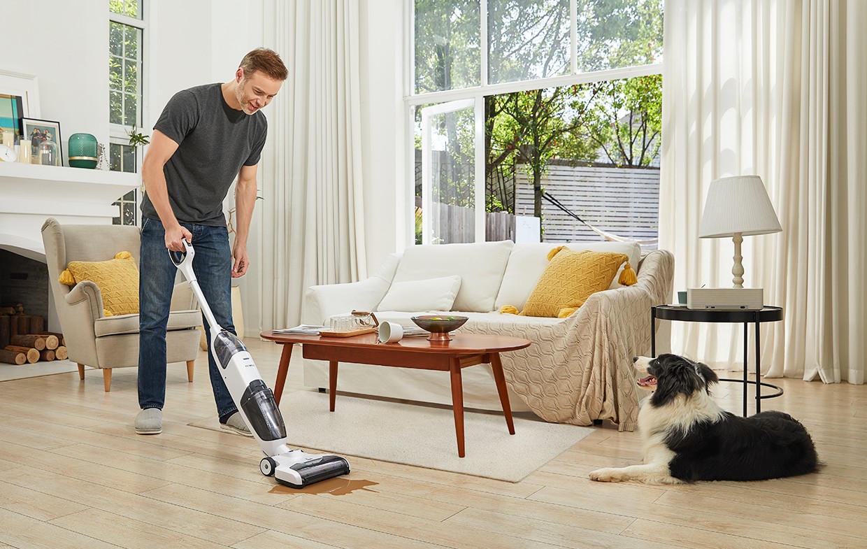 Tineco iFLOOR 2 MAX Wet Dry Vacuum Cordless Floor Cleaner White – Excellent