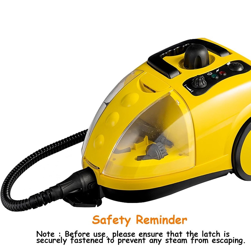 STEAM CLEANER HEAVY DUTY DEEP CLEAN 65OZ LARGE WATER TANK HOME CAR CHEMICAL-FREE