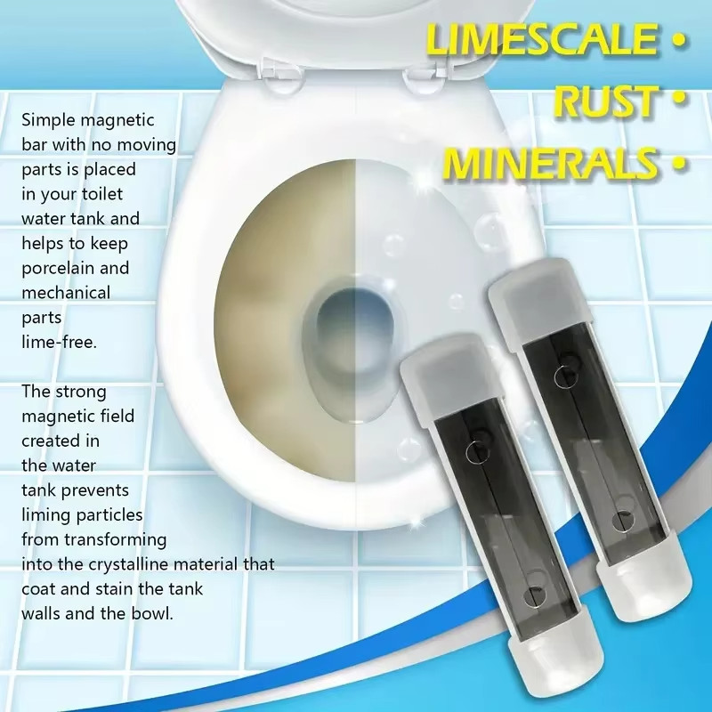 Magnetic Toilet Bowl Tank Cleaner 2 Pack Chemical Free Long Lasting Easy to Use