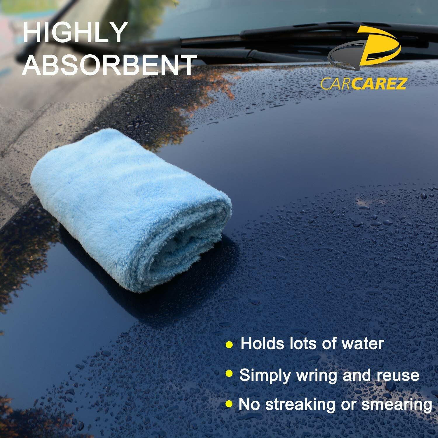 6 Pcs CarCarez Premium Microfiber Car Wash Drying Towels Professional Grade
