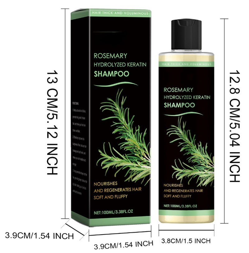 3 Pack Organic Rosemary Hair Growth Shampoo for Women and Men-Natural Thickening