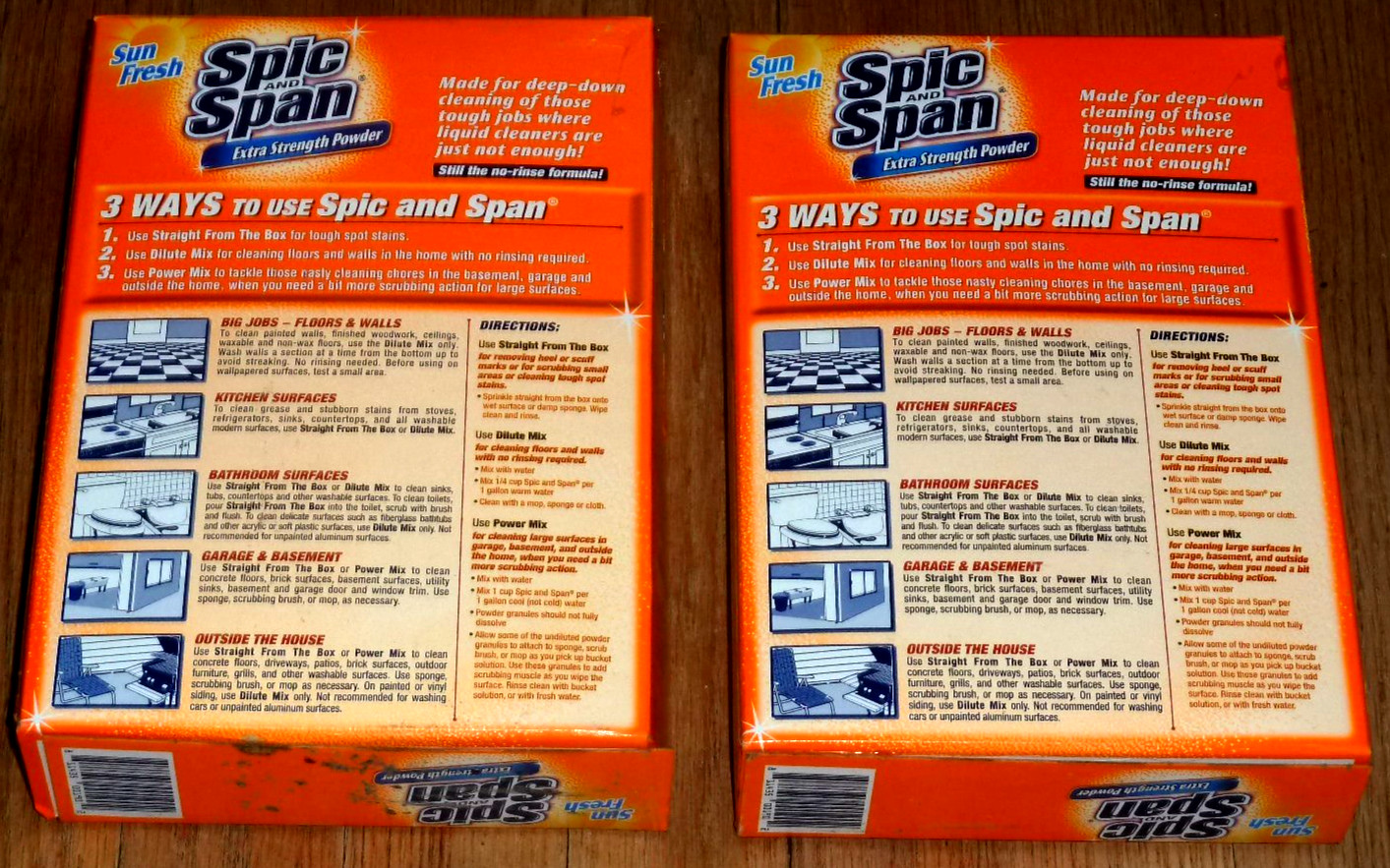 2 Spic and Span Extra Strength Powder Sun Fresh 27 Oz Unopened