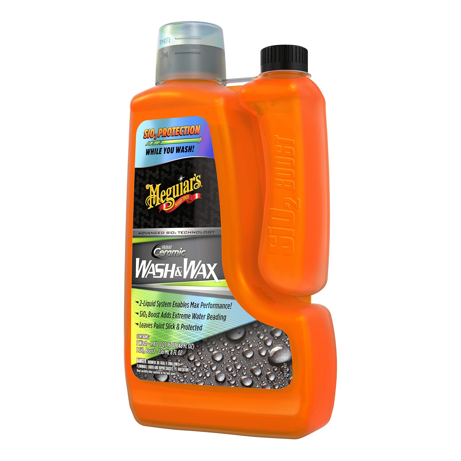 Meguiar’s Hybrid Ceramic Wash And Wax 48 Fl Oz Paint Protection Water Beading