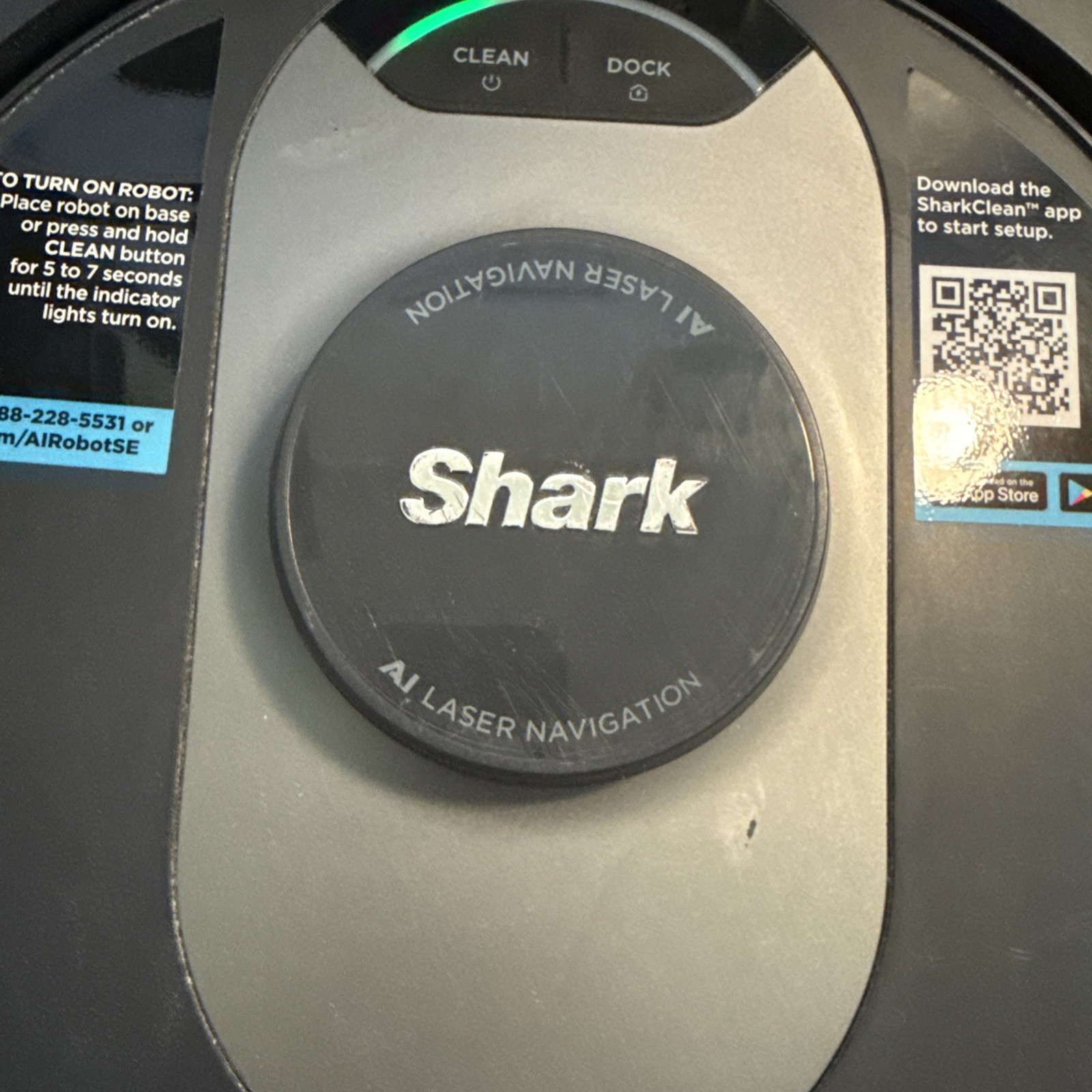Dirty Sensor Error Shark AI Ultra Robot Vacuum Self-Empty Base UR250BEOUS Black