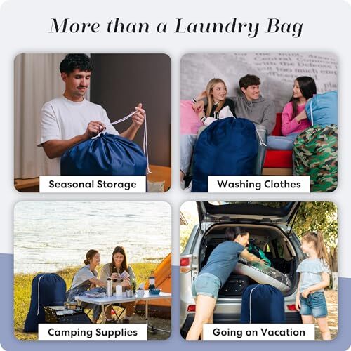 Handy Laundry Nylon Bag – Locking Drawstring Closure and Assorted Colors