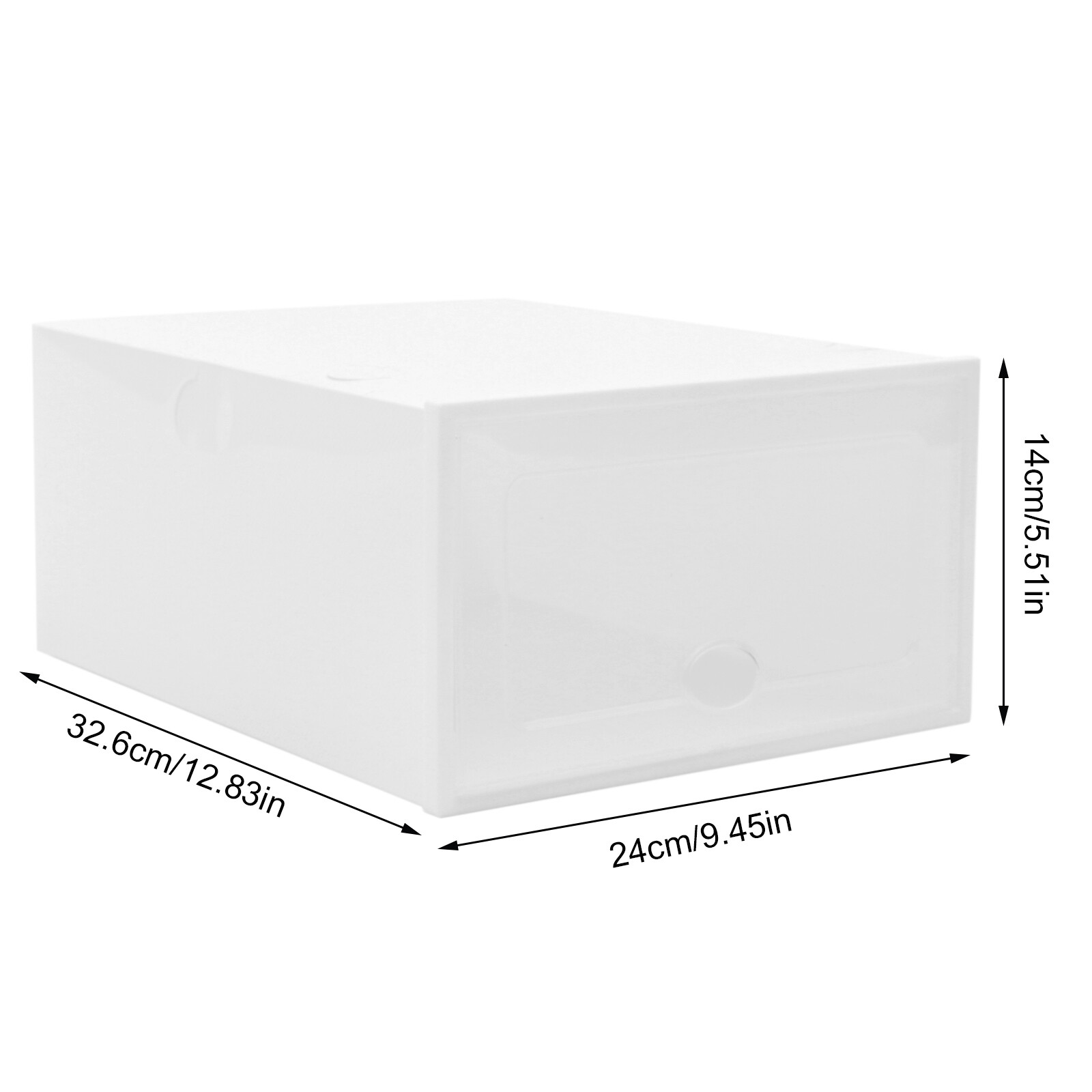 20Pcs Sneaker Display Case Organizer Stackable Shoe Storage Box Durable Plastic