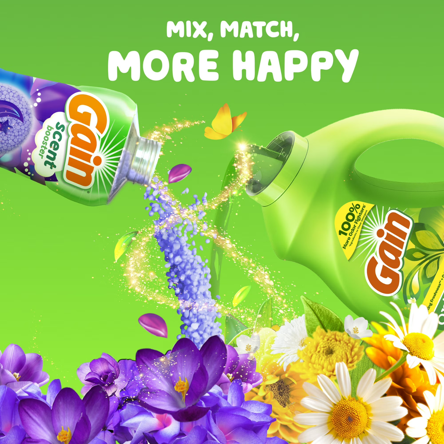 Gain Liquid Laundry Detergent Original Scent 194oz 134 Loads, 2 Pack