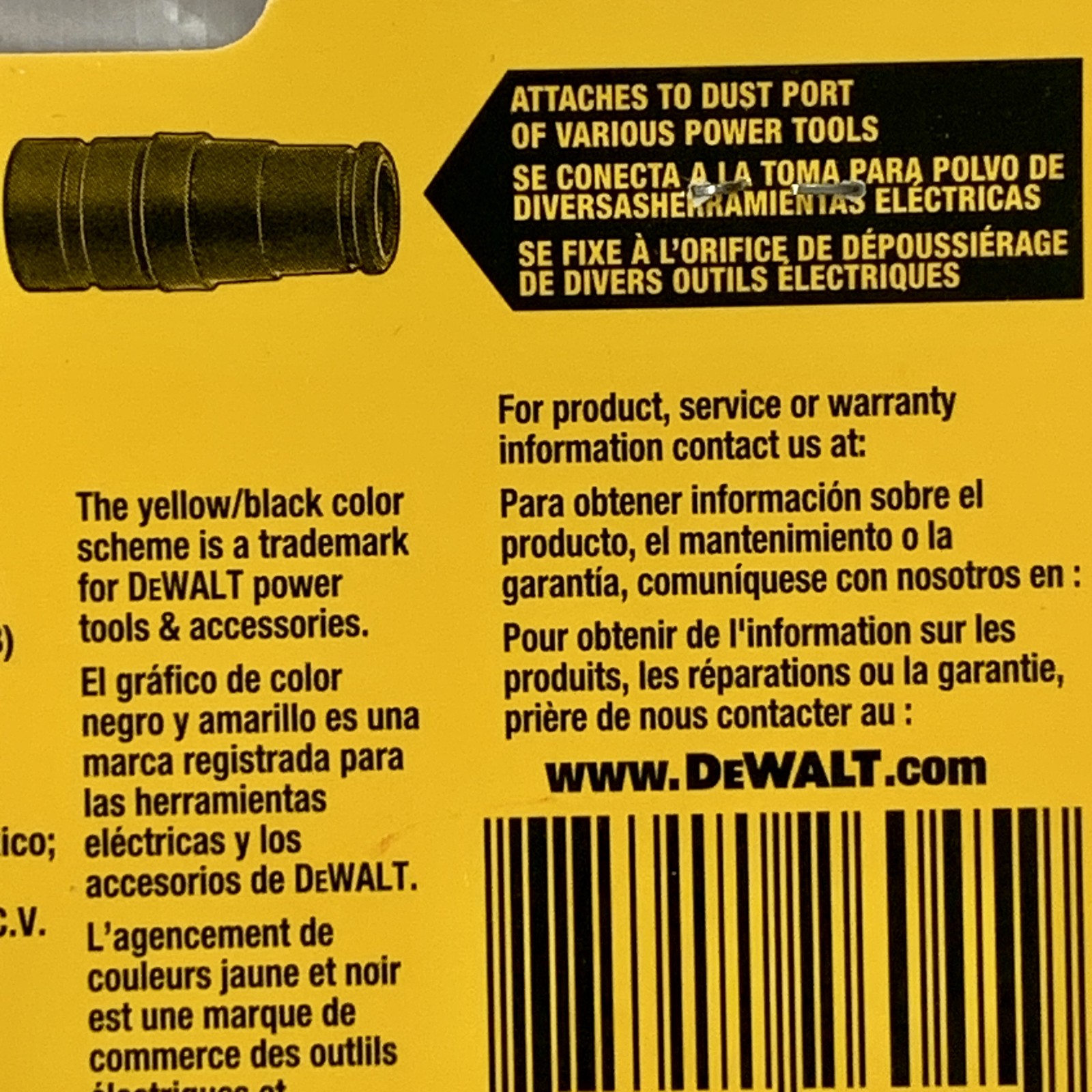 DEWALT DWV9120 35MM Rubber Adapter For Dust Extractors