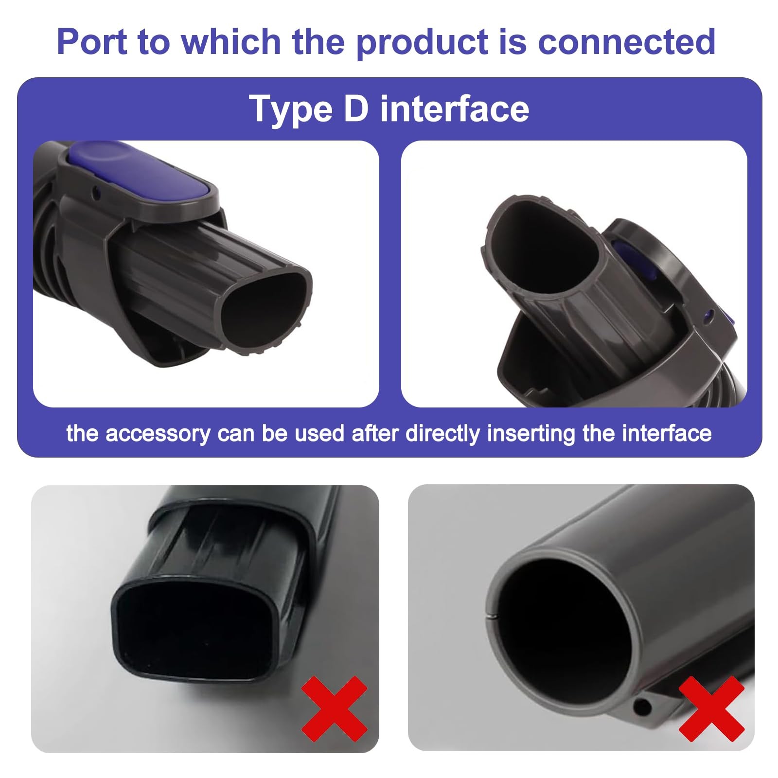 Vacuum Crevice Tool & Removable 2-in-1 Brush & Horse Brush Replacement for Sh…