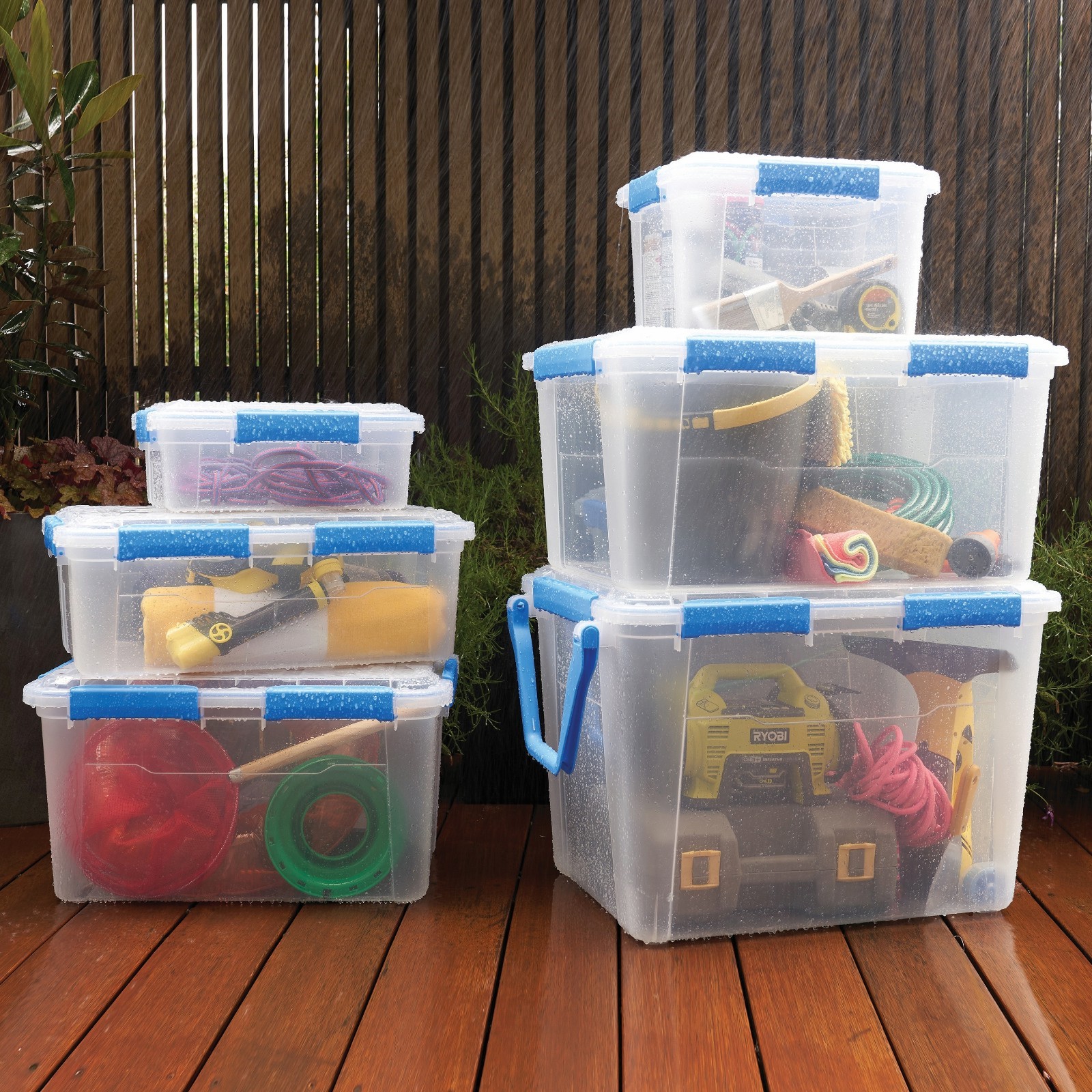 6 PACK – EZY STORAGE WATERPROOF 3Gal/12Qt/11.4L STORAGE BOX IP67