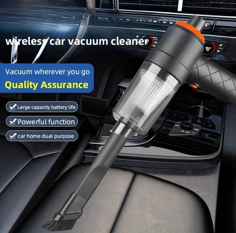 1pc Cordless Vacuum Cleaner Dual-Purpose Suction&Blower High-Power for Car/Home