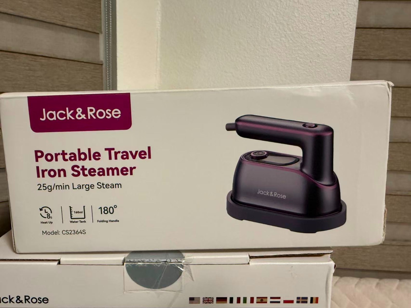 Jack & Rose Portable Travel Steamer , Ideal for Travel! Open Box
