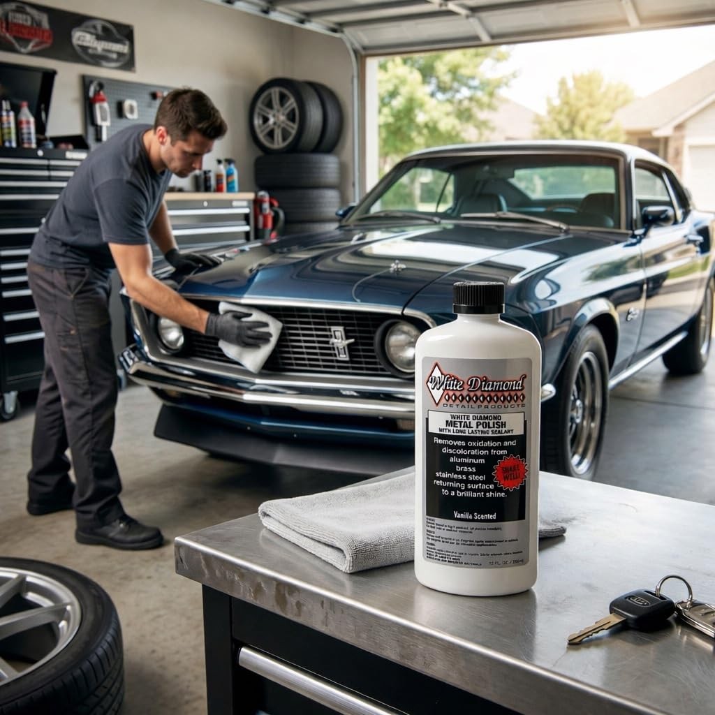 Metal Polish with Sealant Clean, Polish & Protect Aluminum, Brass, Chrome 12