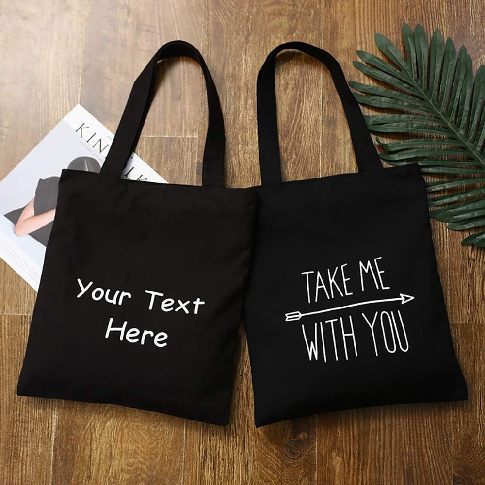3 Pack Canvas Tote Bags, Heavy Duty Reusable Grocery Shopping Bag