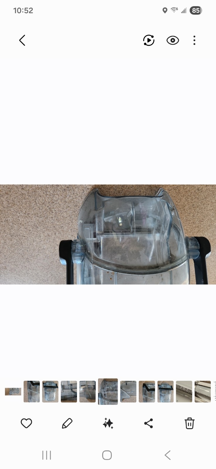 BISSELL Lift-Off Deep Cleaner Pet Carpet Dirty Tank With Top Lid Model #66E12