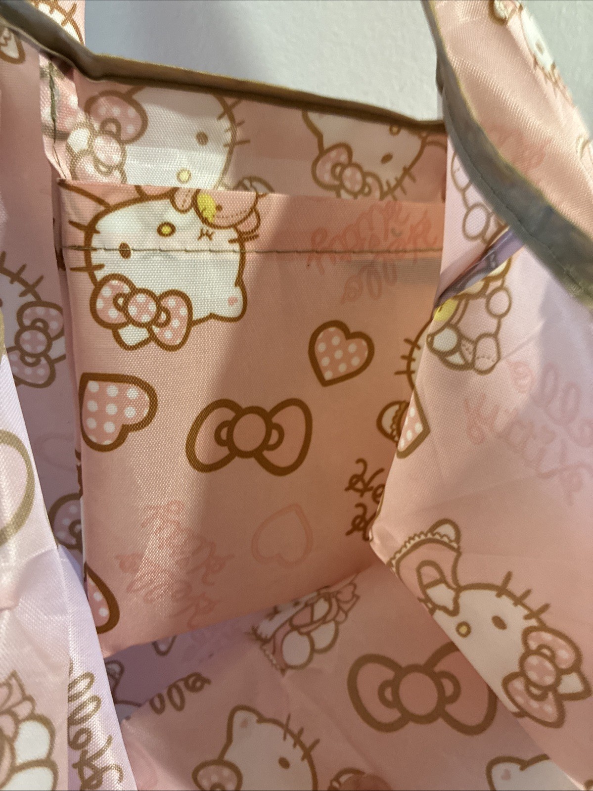 Hello Kitty Portable Foldable Reusable Shopping Shoulder Tote Bag 39x39cm