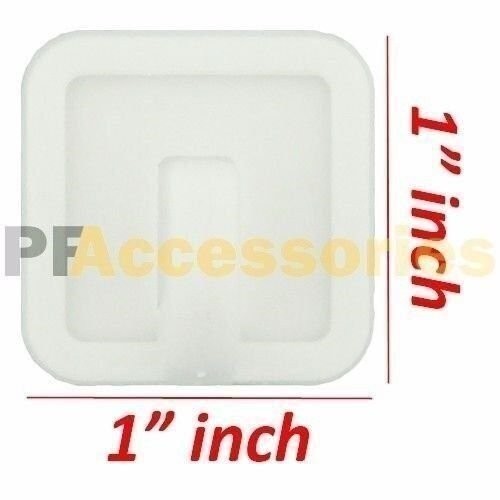 80 Pcs White Self Adhesive Plastic Square Hook Small Wall Mount Hanger Bathroom
