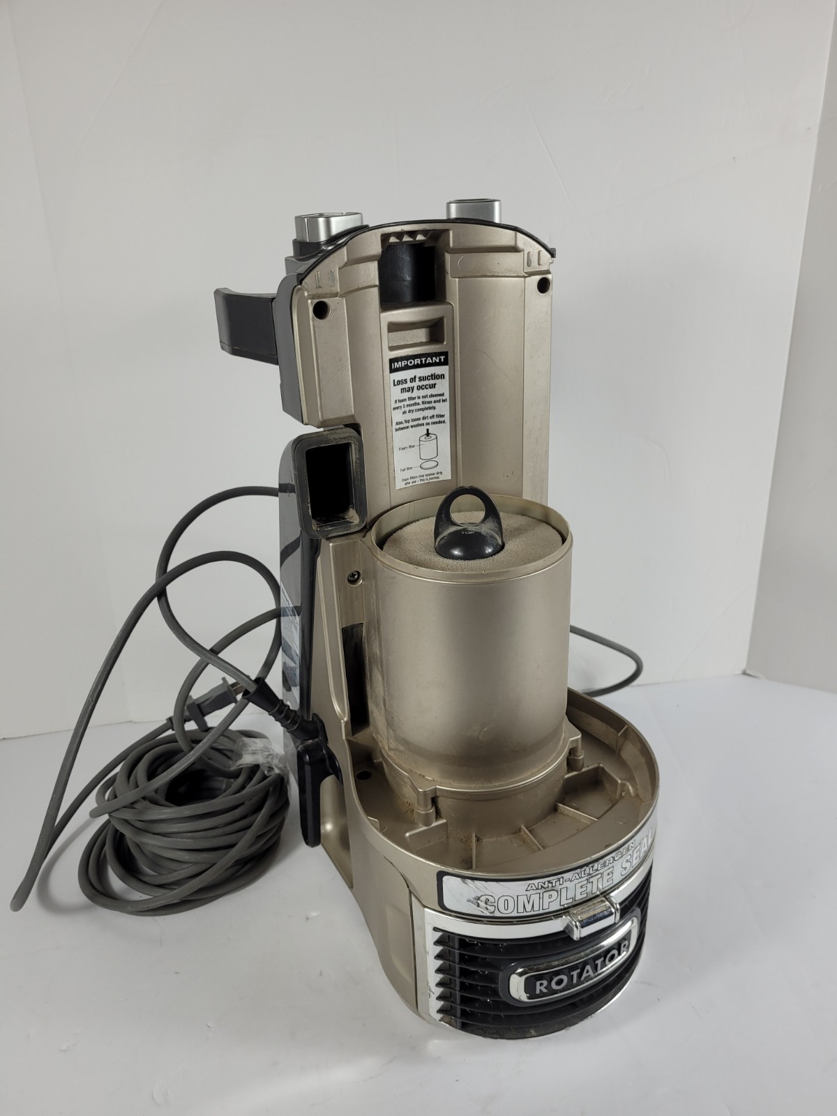 Shark NV552 NV500 NV501 NV502 NV504 NV510 MAIN BODY w/ MOTOR Genuine OEM Gold