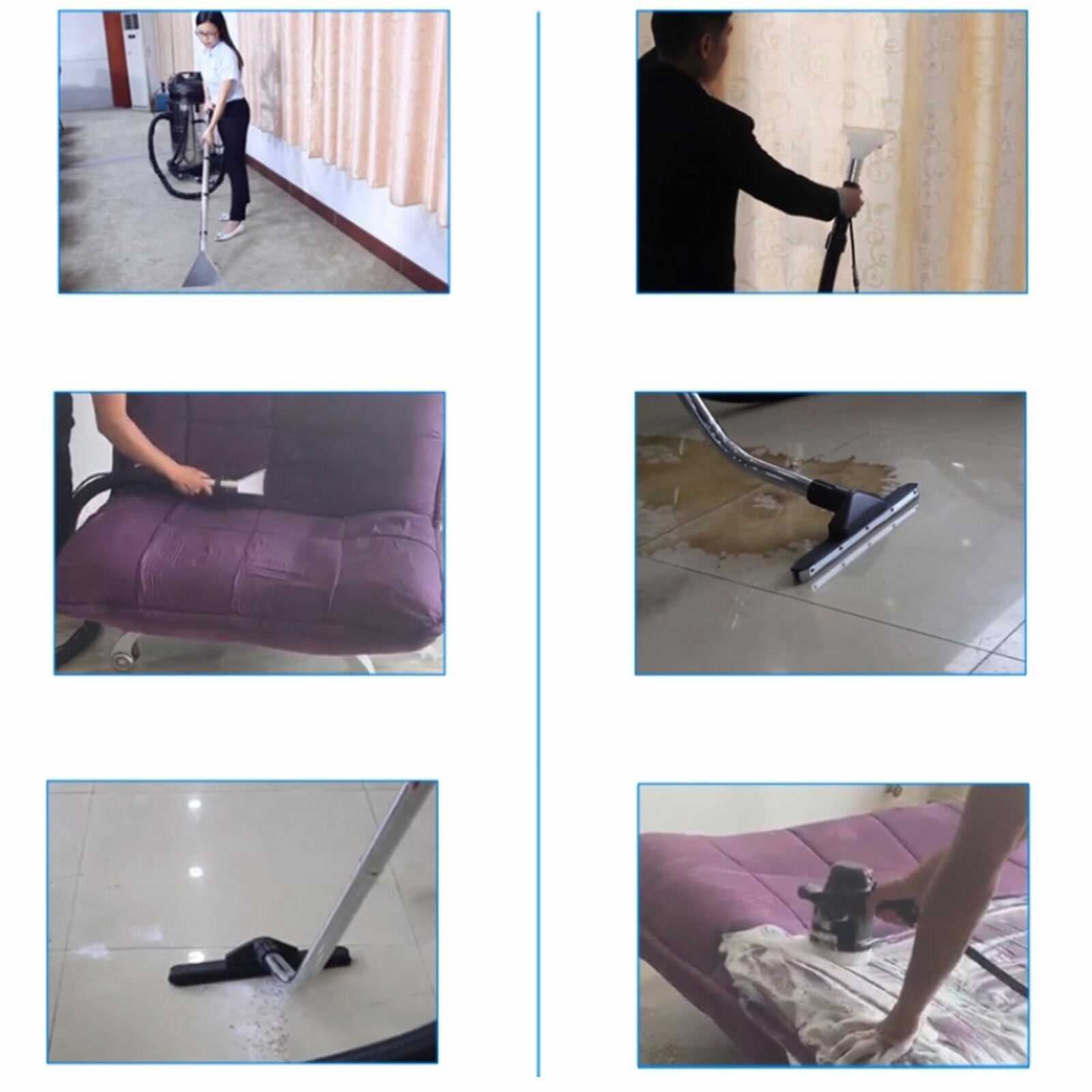 40/60L Carpet Cleaning Extractor Machine Pro Carpet Upholstery Cleaner Extractor