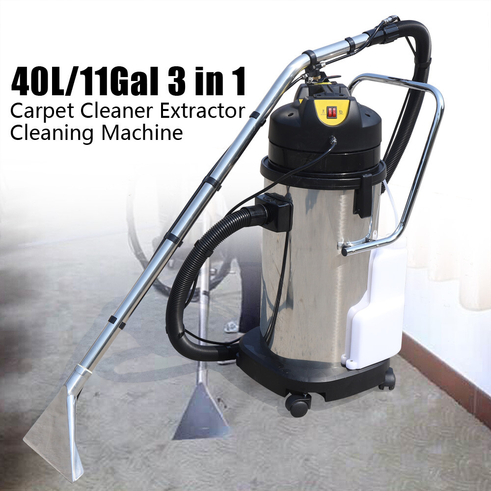 3in1 40L Commercial Carpet Cleaning Machine, Vacuum Cleaner Extractor New