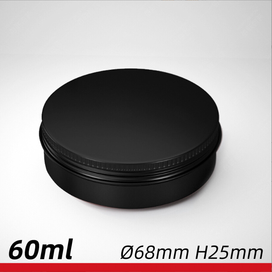 Aluminum Tin Screw Top Lid Round Metal Container,Storage Jar Travel Tin can