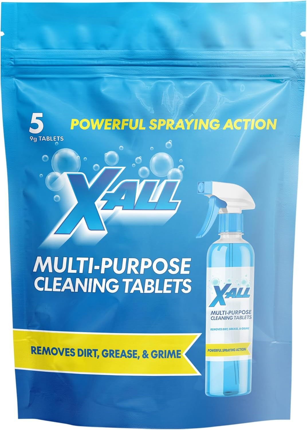 X-ALL Multi-Purpose Cleaner Spray Bottle and 5x Cleaning Tablets FREE SHIP