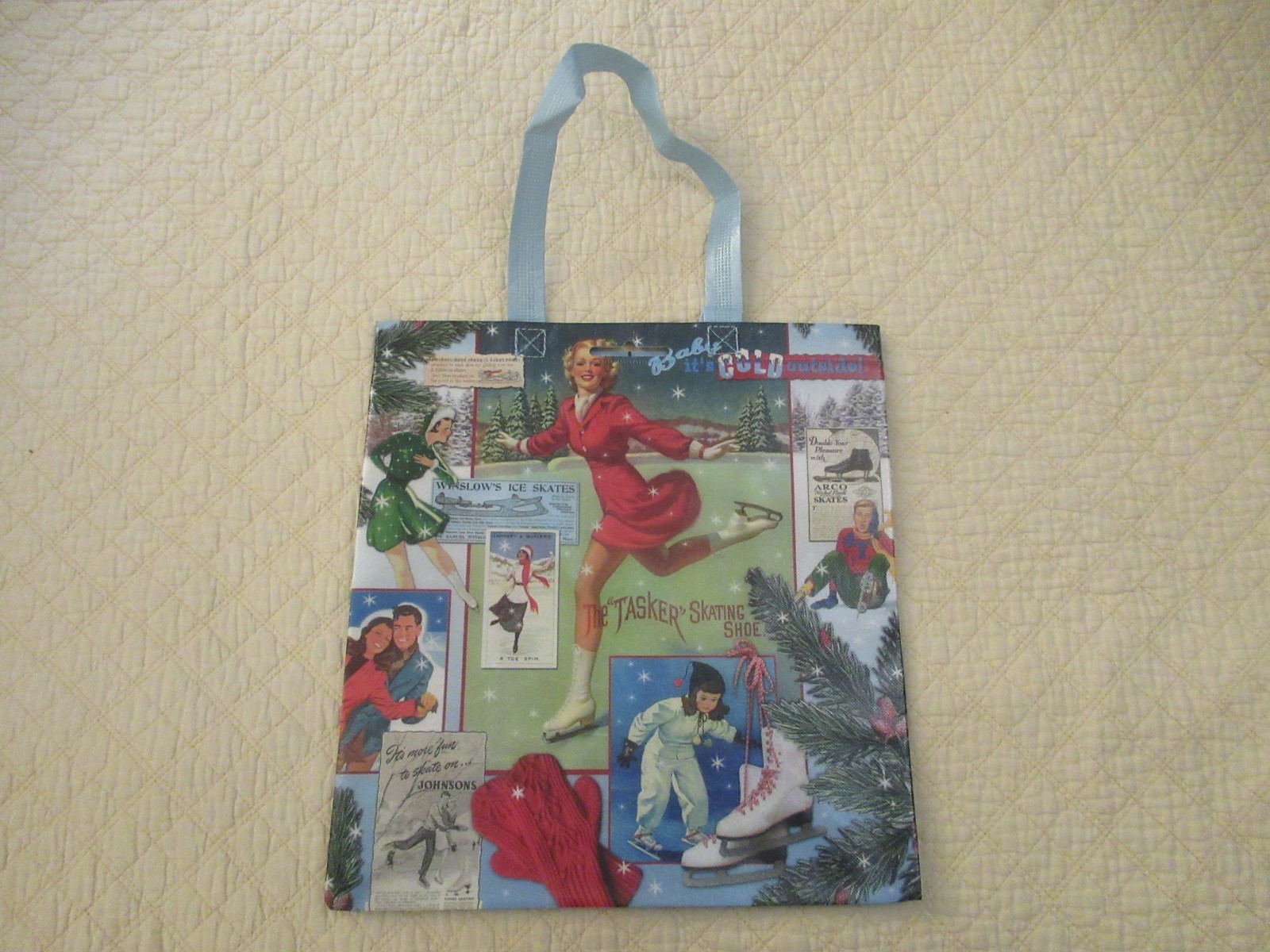 Patty Reed Insta-Totes Happy Sack Vintage/Retro Style Holiday Tote-Bag
