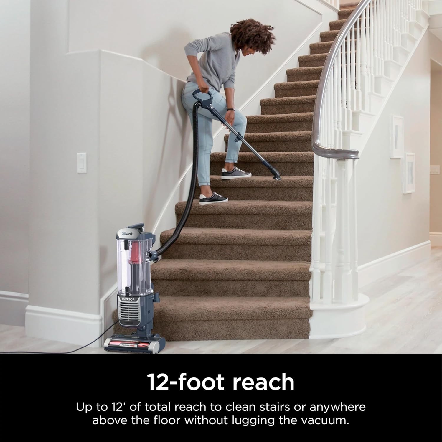 Shark ZU100 Rotator Pet Upright Vacuum W/Powerfins & Odor Neutralizing Tech