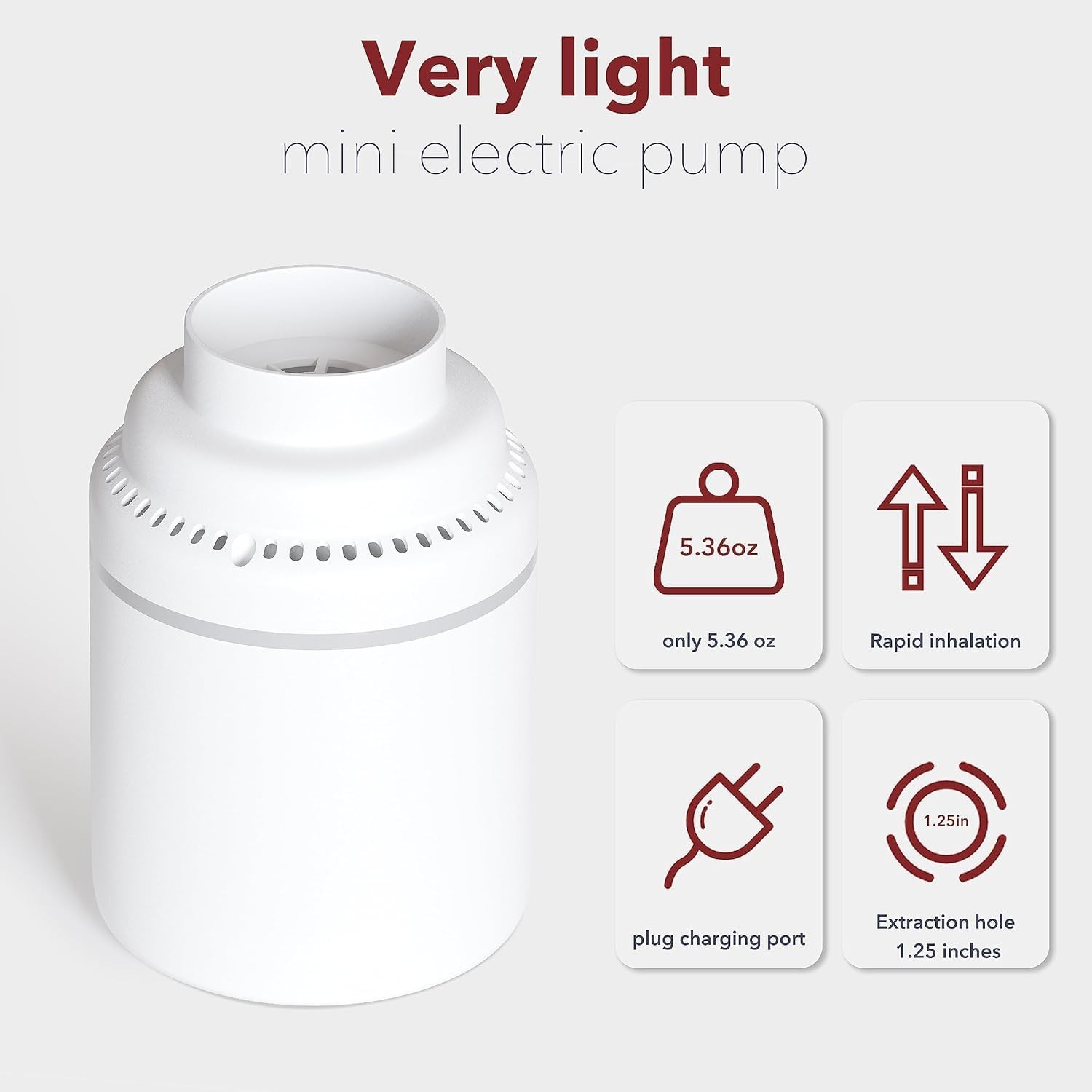 Electric Air Pump for Vacuum Storage Bags，Suitable for brand vacuum bags only.