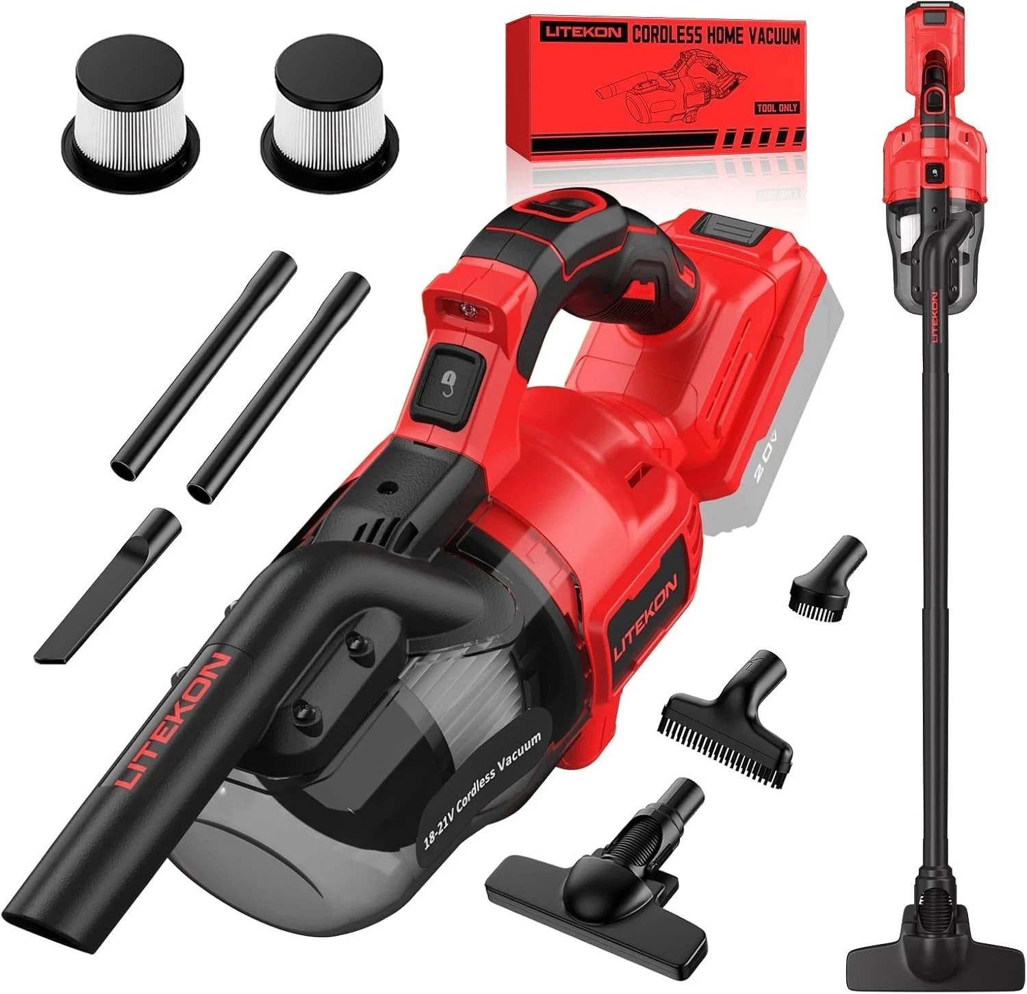 Cordless Vacuum for Milwaukee M18 Battery, 5 in 1 Handheld Electric Vacuum Cl…