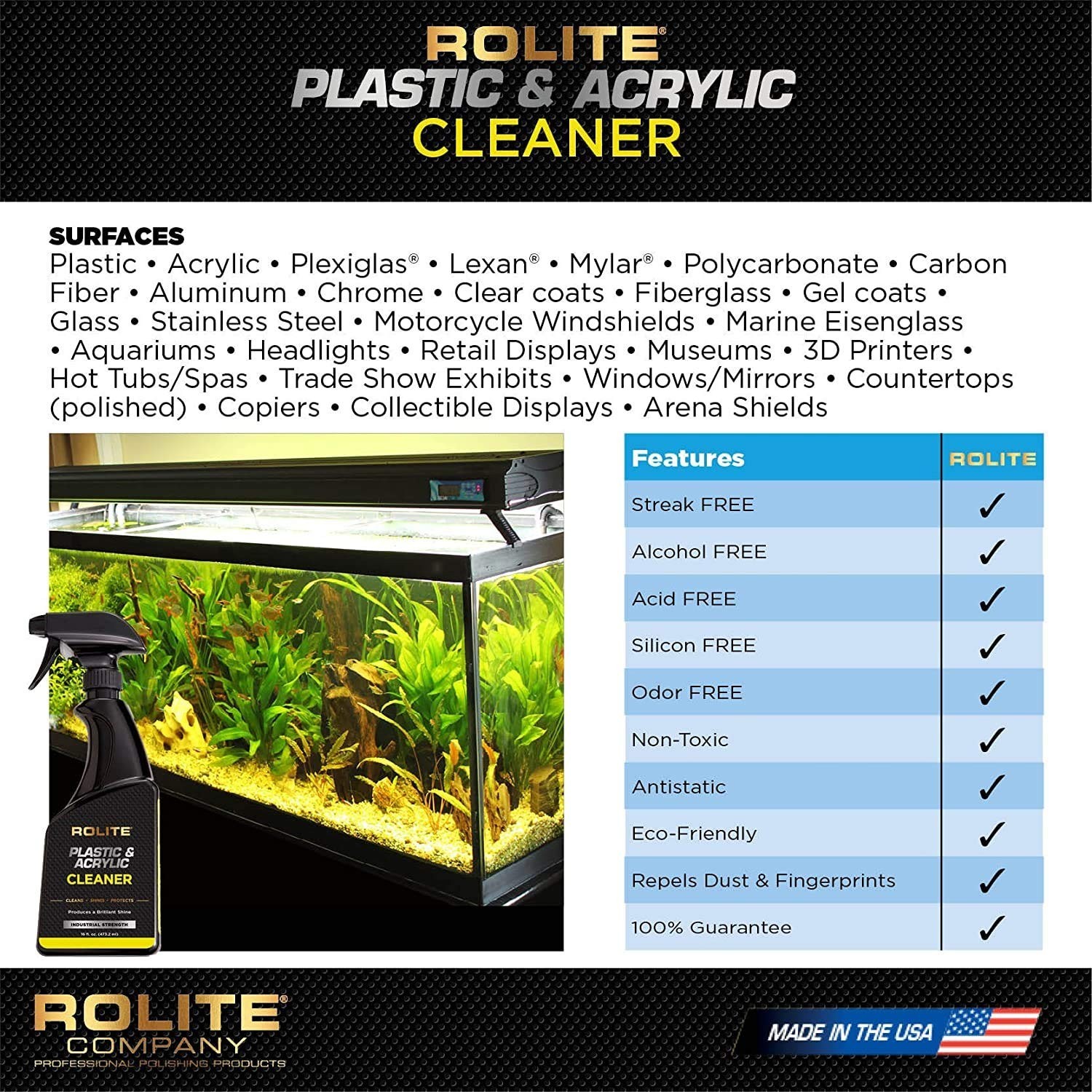 4 fl. oz. Streak-Free Plastic Cleaner for Windows & Automotive Detailing