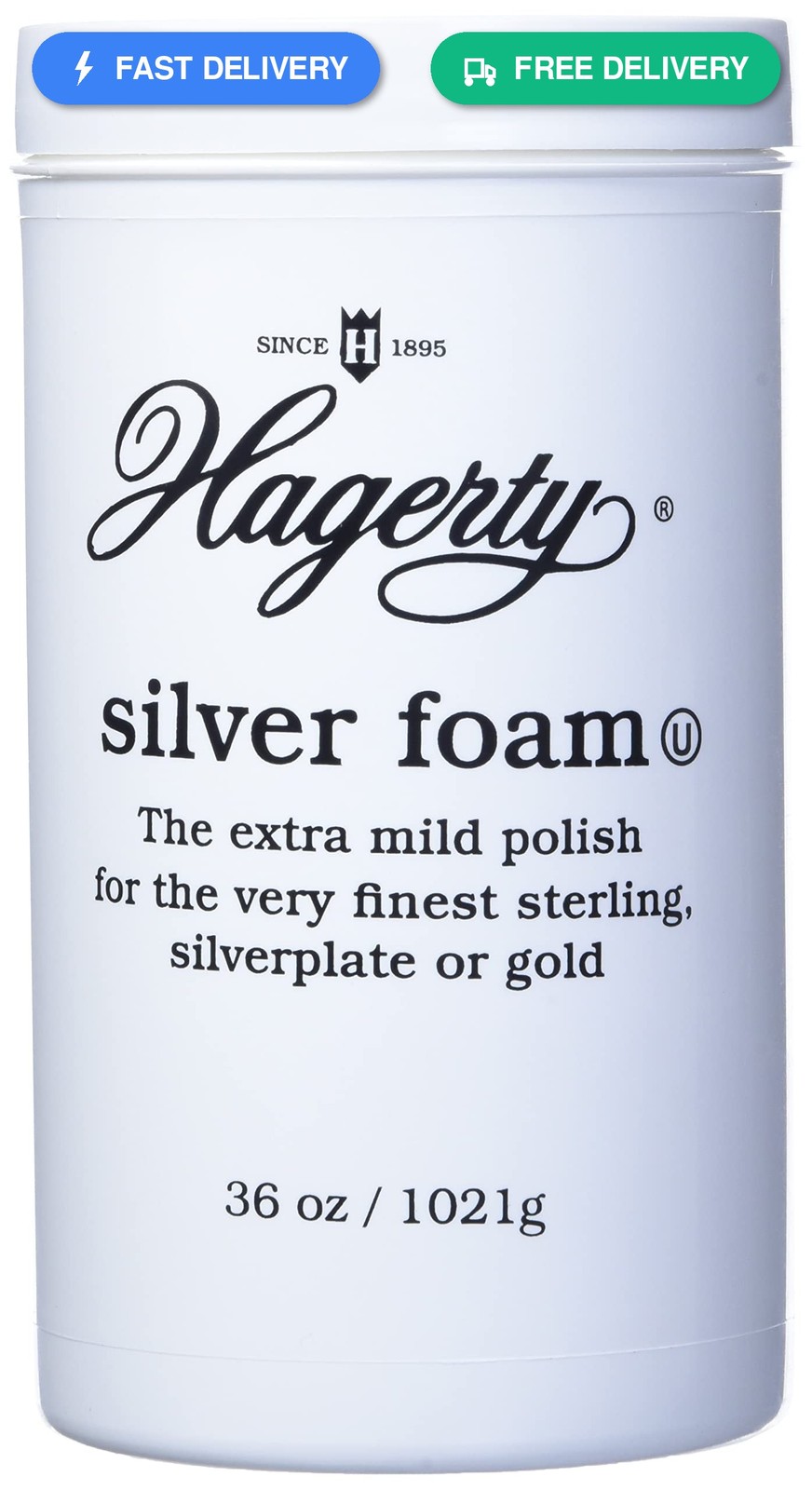 Hagerty Silver Foam: Mild Silver Polish, Gently Removes Tarnish from…
