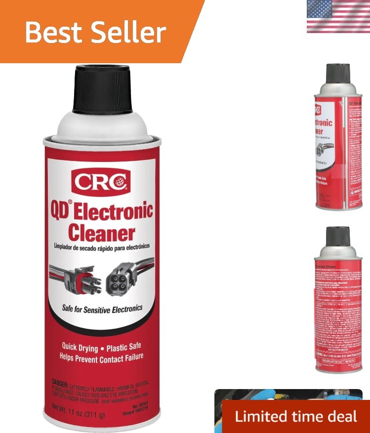 Electronic Contact Cleaner Spray Best Quick Drying Fix CRC QD Corrosion Debris11