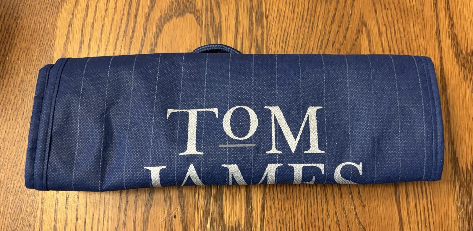TOM JAMES MENS BLUE CLOTH SHOPPING TOTE GIFT BAG SINCE 1966