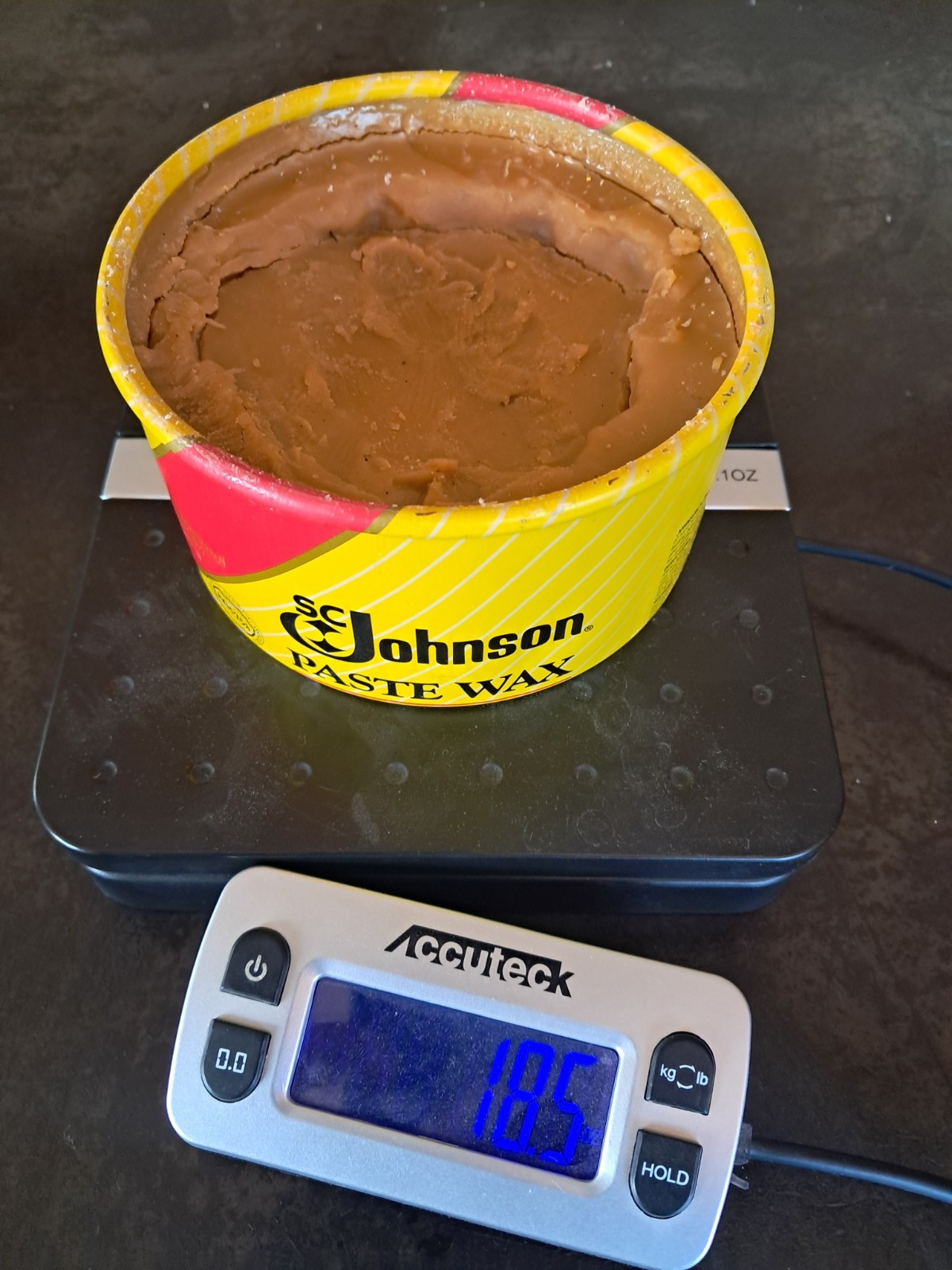 SC Johnson Paste Wax Original Formula 16oz Container 18oz Total Weight 90% Full