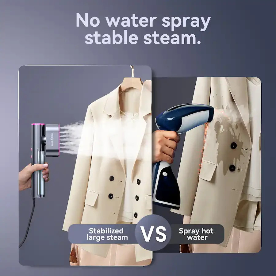 Jack ＆ Rose Travel Steamer 100-220V Portable 2-in-1 Steam & Iron New in Box